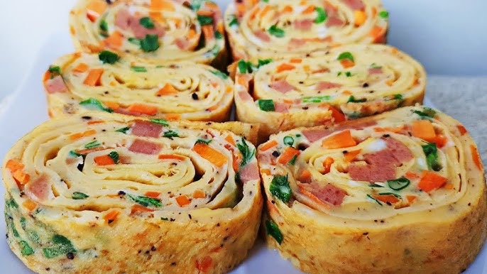 Cách Làm Trứng Cuộn Rau Củ Gallery 1