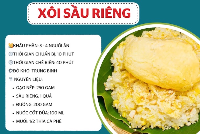 Cách Nấu Xôi Sầu Riêng thơm ngon, béo ngậy Gallery 1