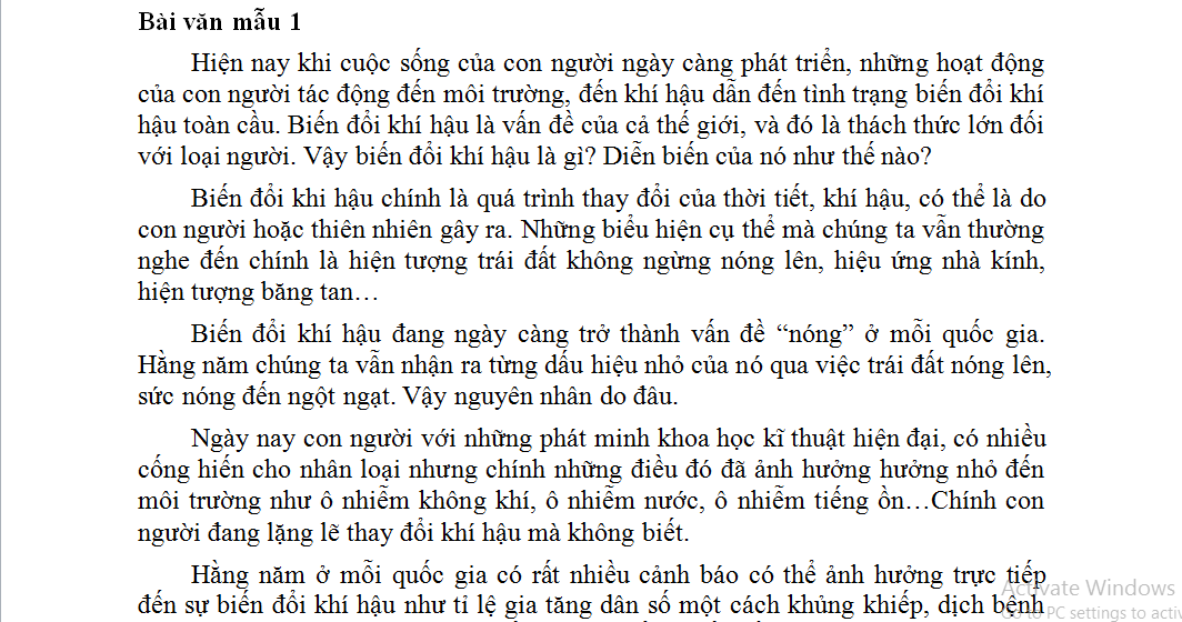 Nghị Luận Biến Đổi Khí Hậu: Thực Trạng, Nguyên Nhân và Giải Pháp Gallery 2