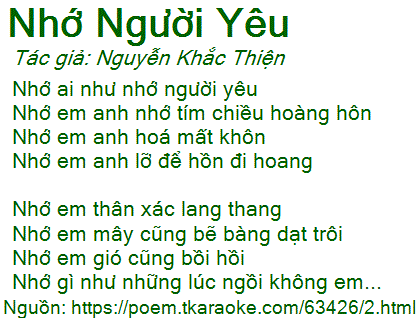 Cảm Nhận Nhớ Gì Như Nhớ Người Yêu Gallery 2