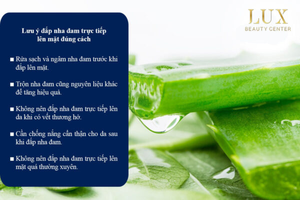 Nha đam bôi lên mặt có tác dụng gì?
