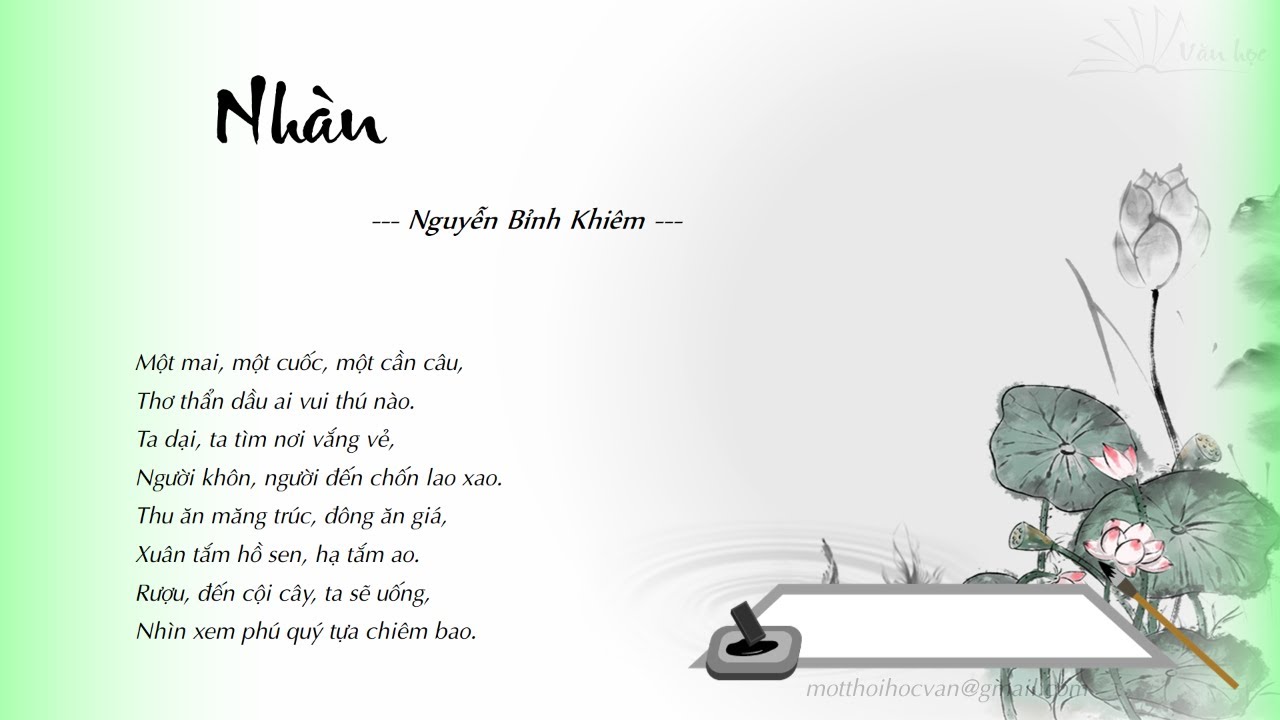 Nhàn Nguyễn Bỉnh Khiêm Thơ Gallery 2