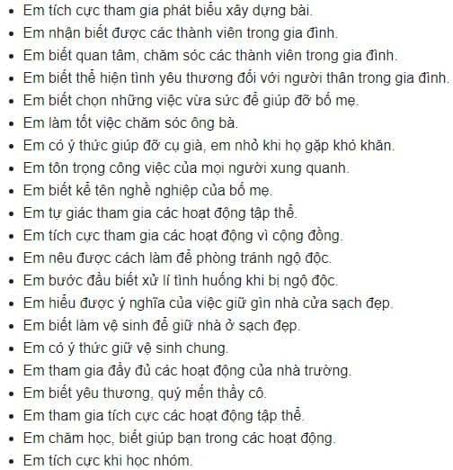 Nhận xét học bạ môn Tin học lớp 3