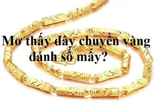 Nhặt được dây chuyền vàng đánh con gì?