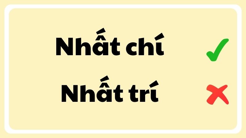 Nhất trí hay nhất chí?