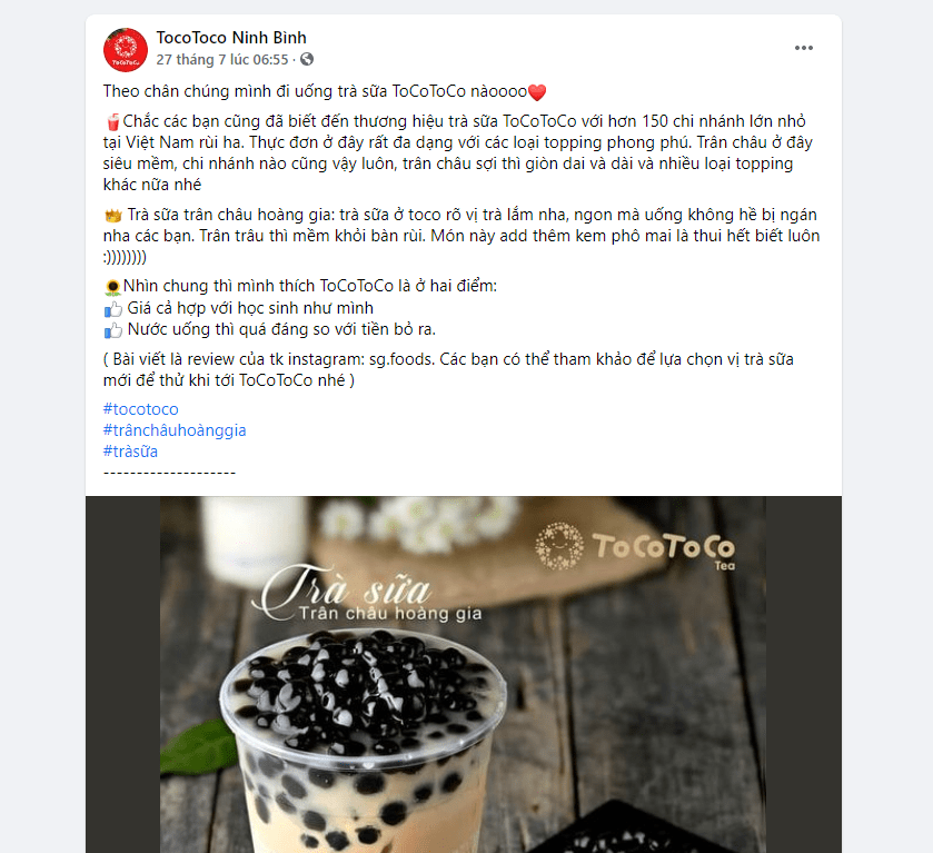 Những Bài Đăng Bán Trà Sữa Hay Nhất Thu Hút Khách Hàng