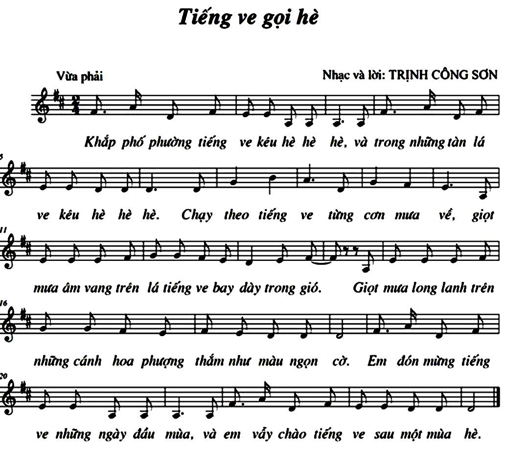 Lời Bài Hát Tiếng Ve Gọi Hè Gallery 2