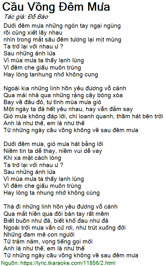 Cầu Vồng Sau Mưa Lời Bài Hát Gallery 1