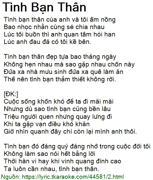 Bài Hát Hay Về Tình Bạn Gallery 1
