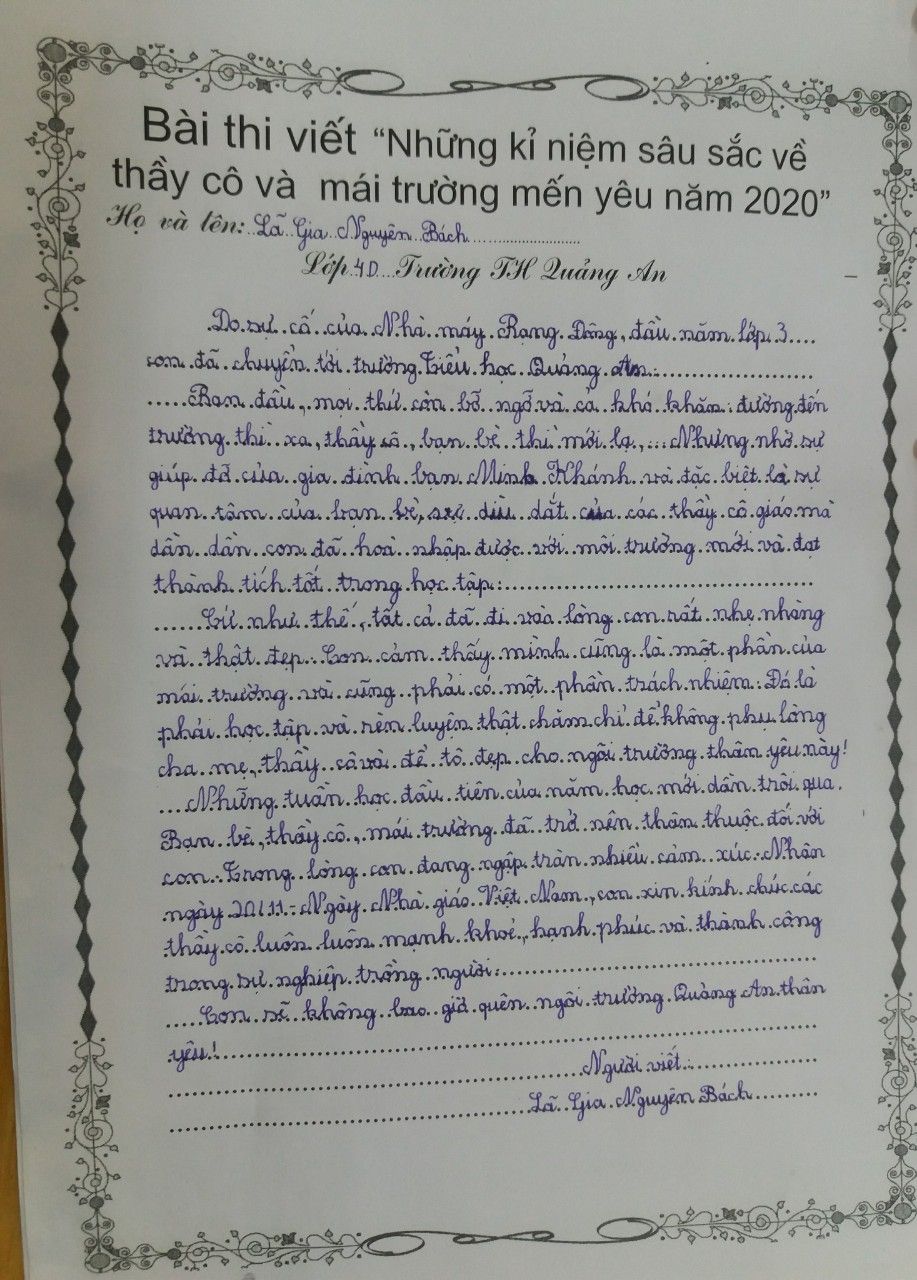 Kỉ niệm đẹp về mái trường tiểu học cấp 1 Gallery 2