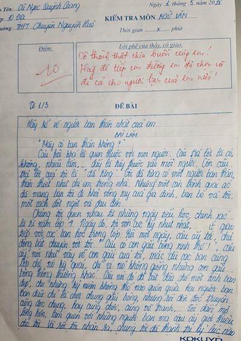 Bài Văn Viết Về Người Thầy Đạt Điểm 10 Gallery 2