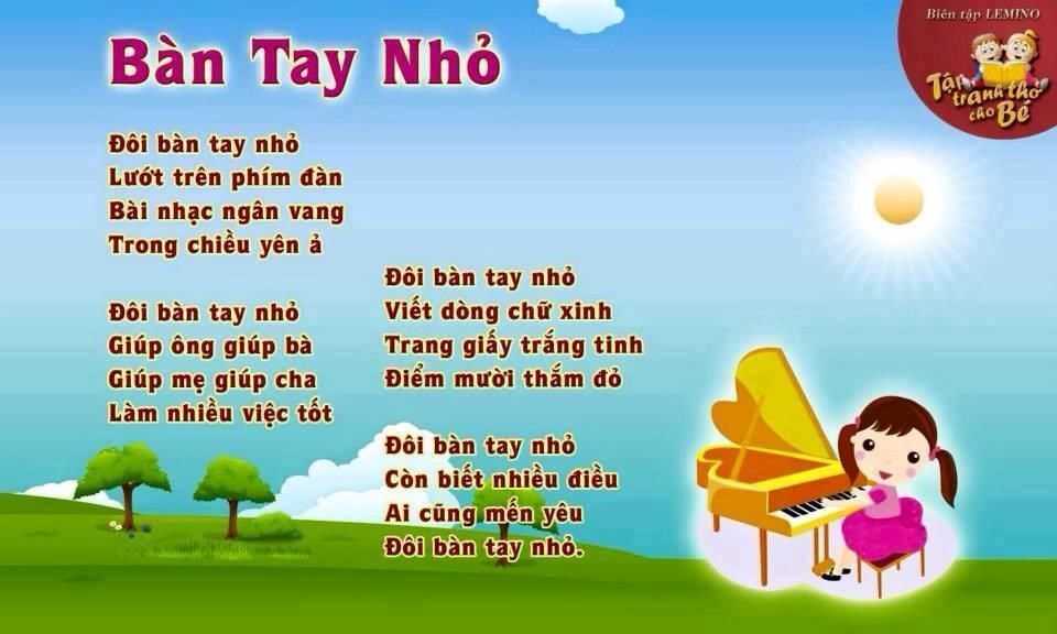 Những Bài Thơ Hay Cho Trẻ Mầm Non