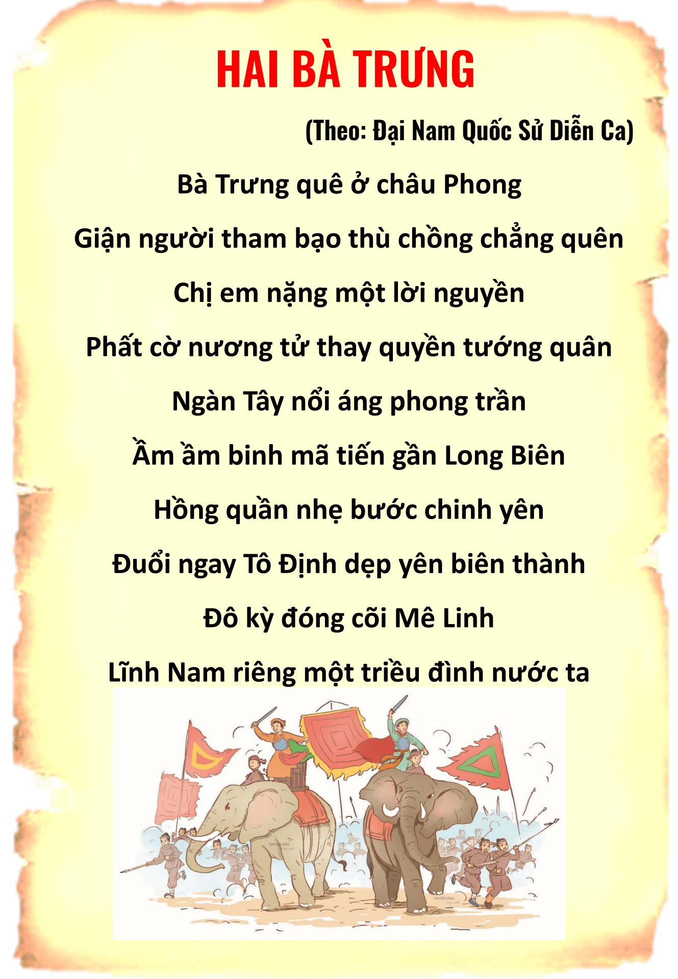Bài Thơ Về Hai Bà Trưng: Anh Hùng Dũng Lệ Của Dân Tộc Gallery 1