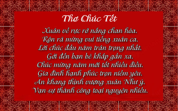 Những Bài Thơ Hay Về Tết