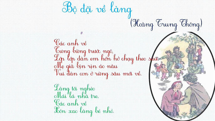 Những Bài Thơ Lớp 3 Hay Nhất