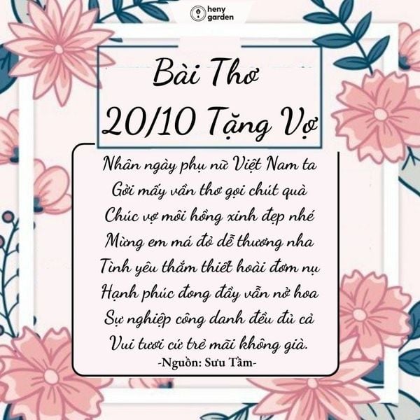Thơ Tặng Vợ: Những Vần Thơ Hay Nhất Để Trao Gửi Tình Yêu Gallery 2