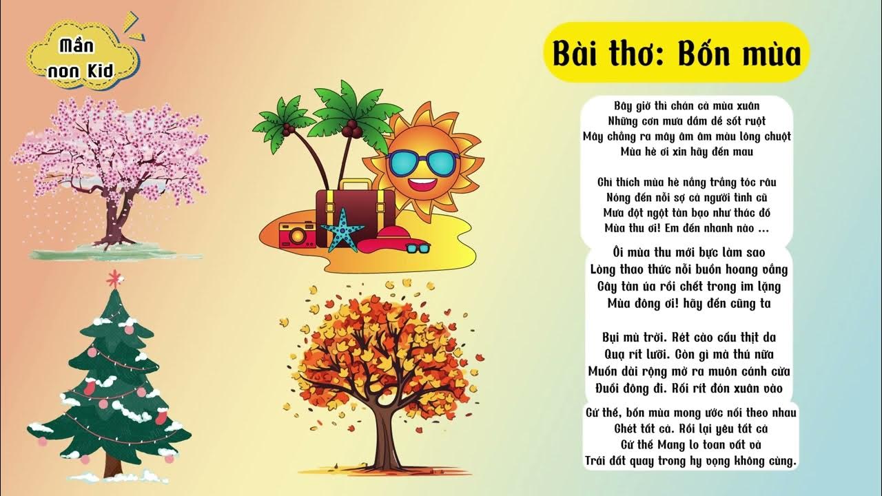 Bài Thơ Về Bốn Mùa Lớp 2