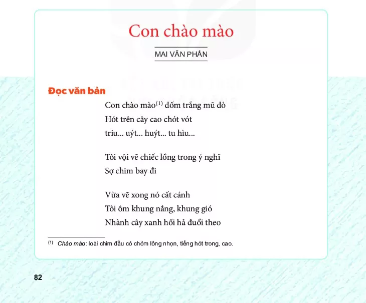 Bài Thơ Con Chào Mào Lớp 6 Gallery 1