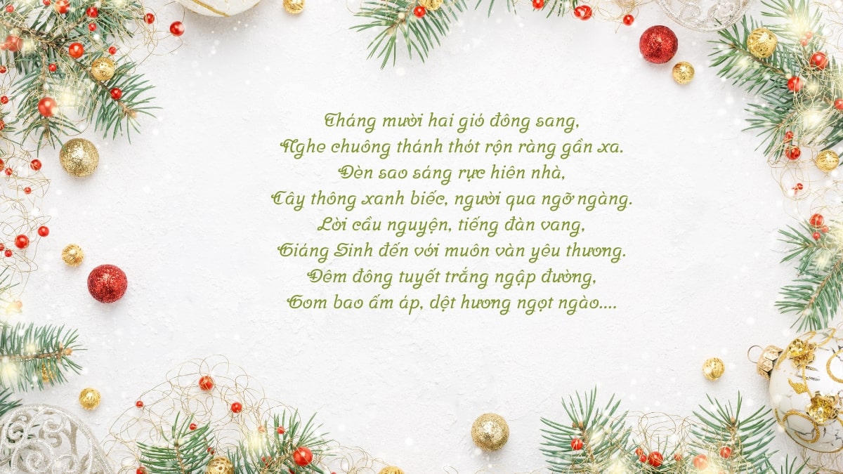 Thơ về tháng 12: Mùa Yêu Thương Và Hy Vọng Gallery 1