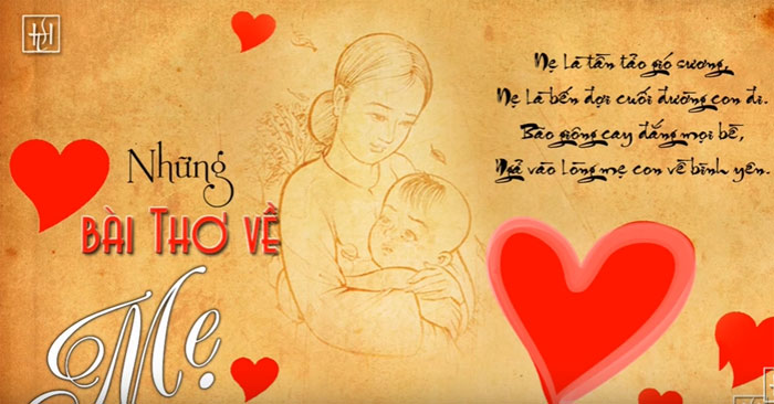 Những Bài Thơ Hay Về Tình Mẹ Con