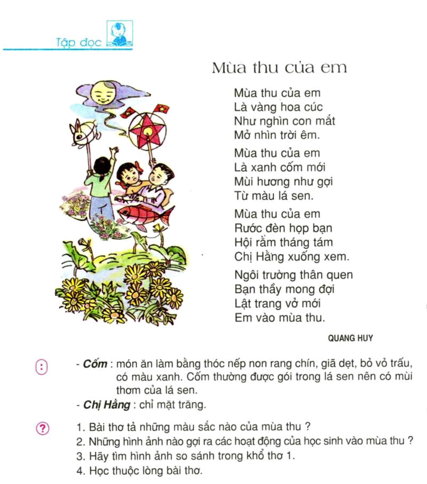 Những Bài Thơ Về Mùa Thu Trong Chương Trình THCS