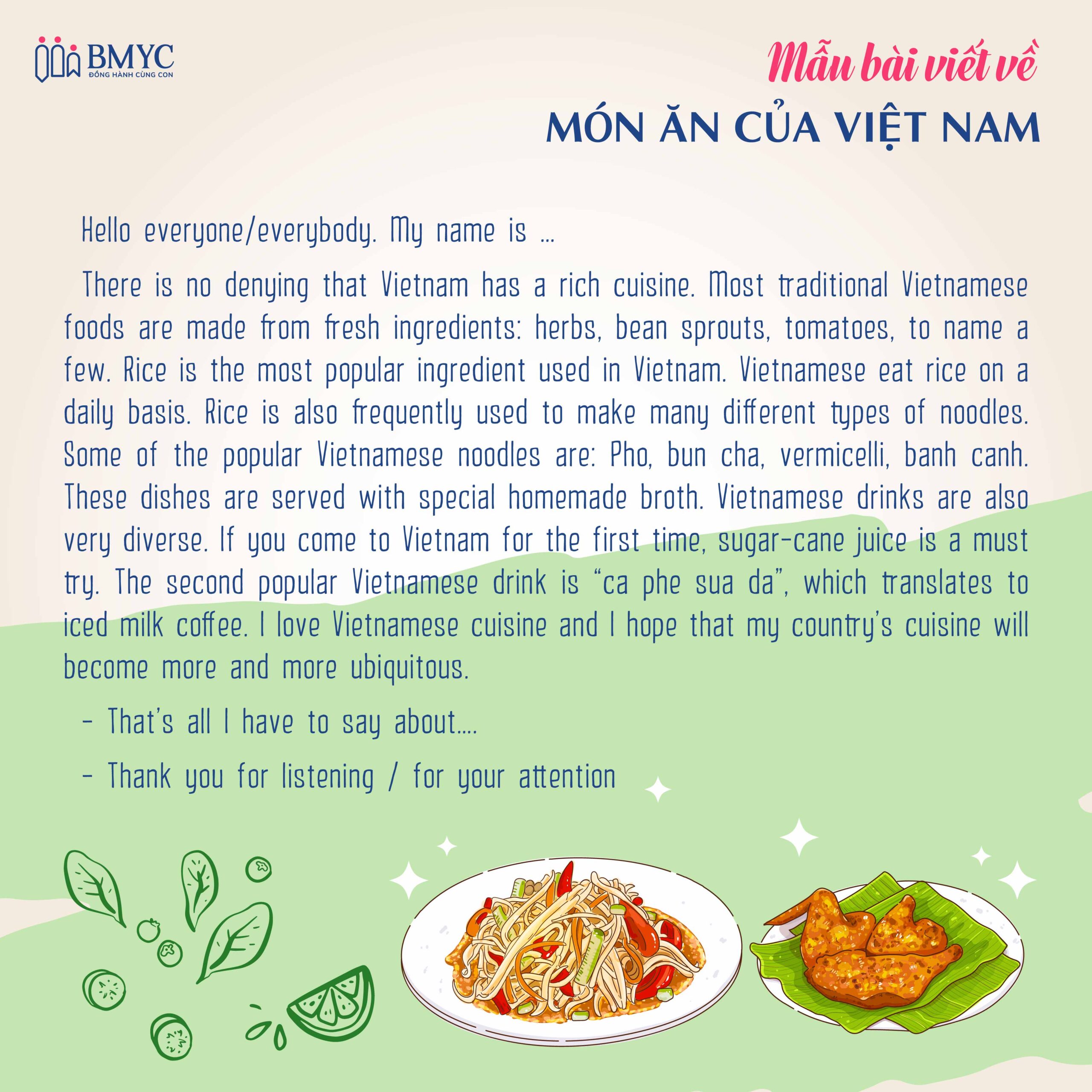 Bài Thuyết Trình Về Món Ăn Hay Nhất