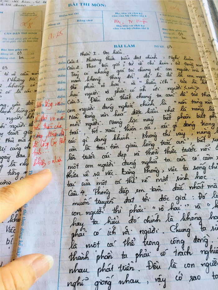 Bài Văn Đạt Điểm Cao Thi THPT Quốc Gia PDF