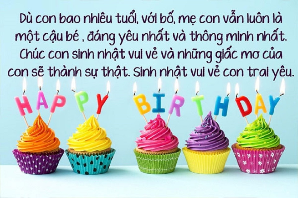 Những Lời Chúc Mừng Sinh Nhật Con Trai Hay Nhất