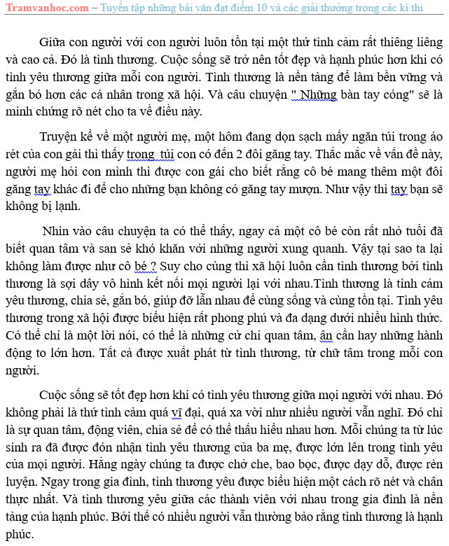 Những Bàn Tay Cóng