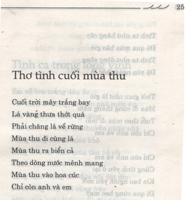 Lời Bài Hát Thơ Tình Cuối Mùa Thu Gallery 1