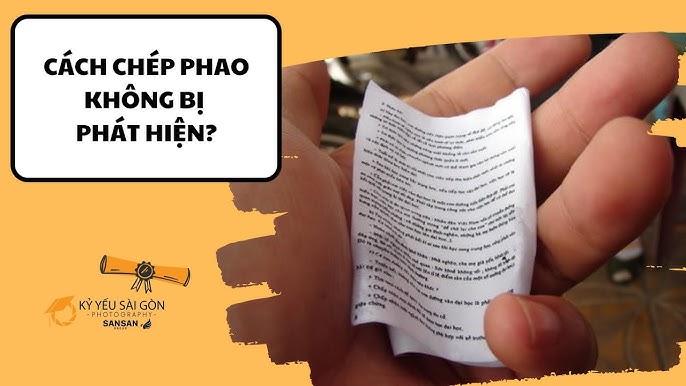 Những Cách Chép Phao Không Bị Phát Hiện