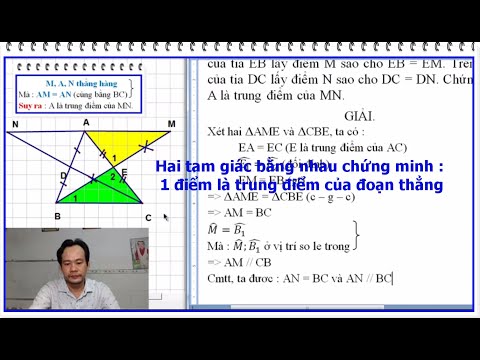 Các cách chứng minh trung điểm lớp 7