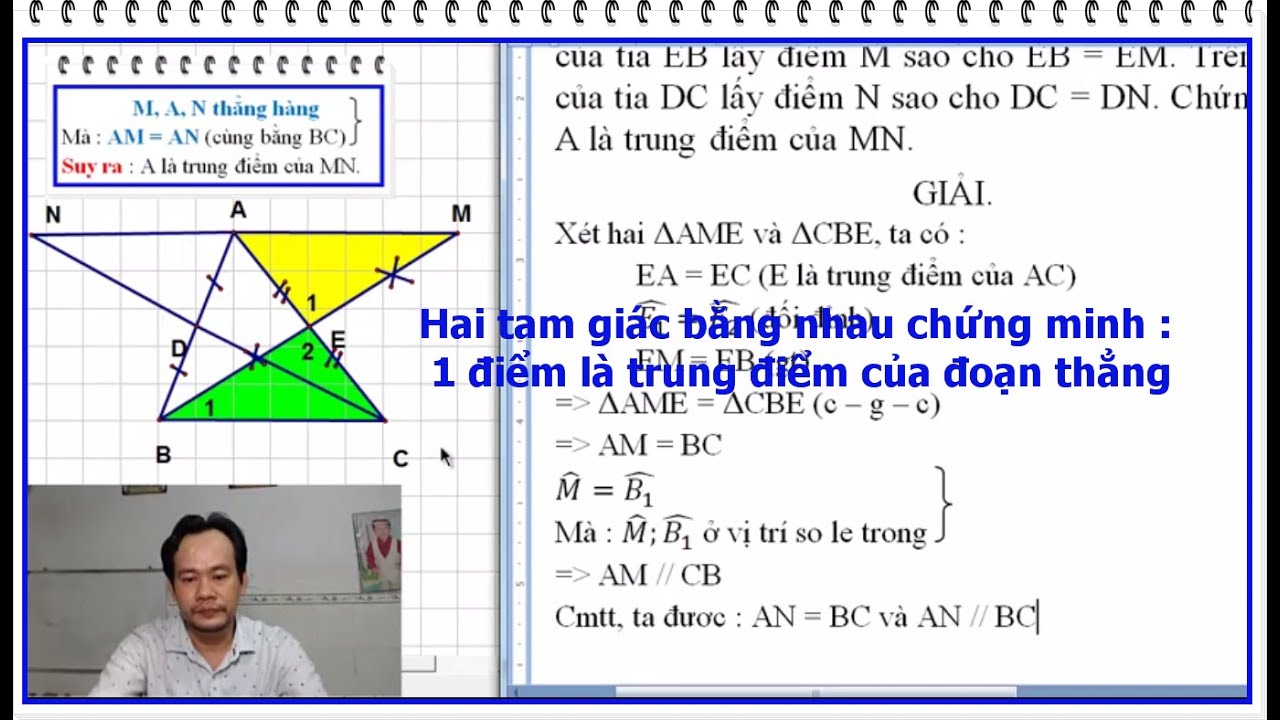 Các cách chứng minh trung điểm lớp 7 Gallery 2