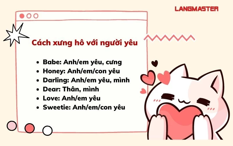 Những Cách Xưng Hô Với Người Yêu Dễ Thương Gallery 1