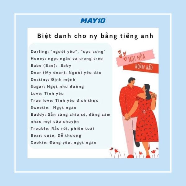 Những Cách Xưng Hô Với Người Yêu Dễ Thương