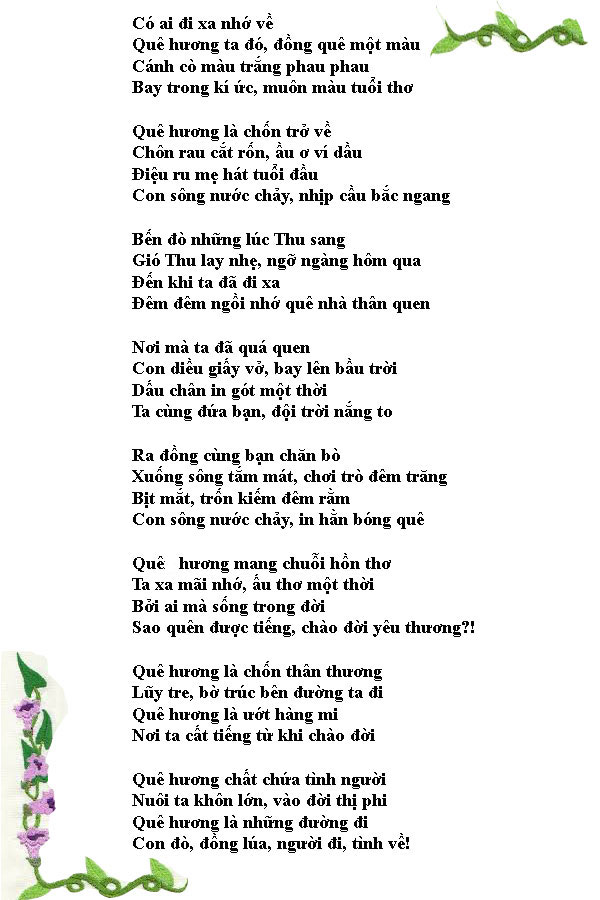 Những Bài Thơ Viết Về Quê Hương Gallery 2