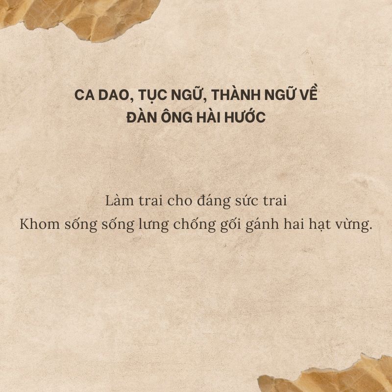 Những Câu Ca Dao Châm Biếm Người Đàn Ông Hay Nhất