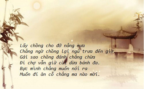 Những Câu Ca Dao Châm Biếm Người Đàn Ông Hay Nhất Gallery 2
