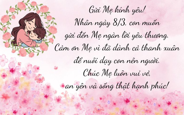 Những Lời Chúc 8/3 Hay Nhất Dành Cho Mẹ