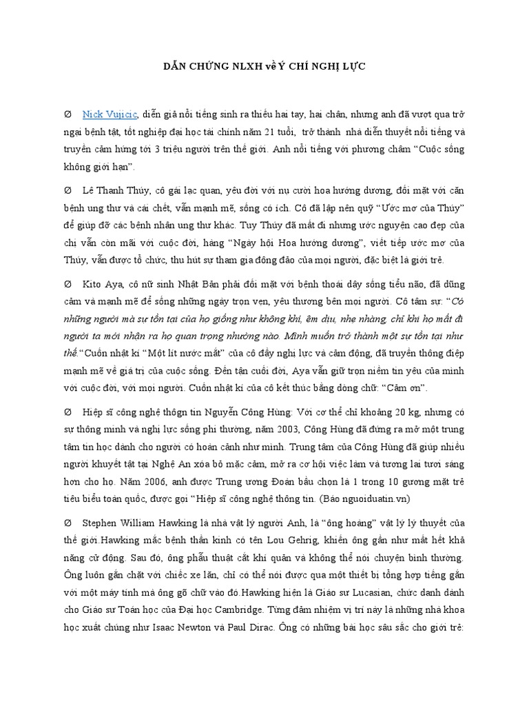 Những Dẫn Chứng Tuyệt Vời Về Ý Chí Nghị Lực Gallery 2