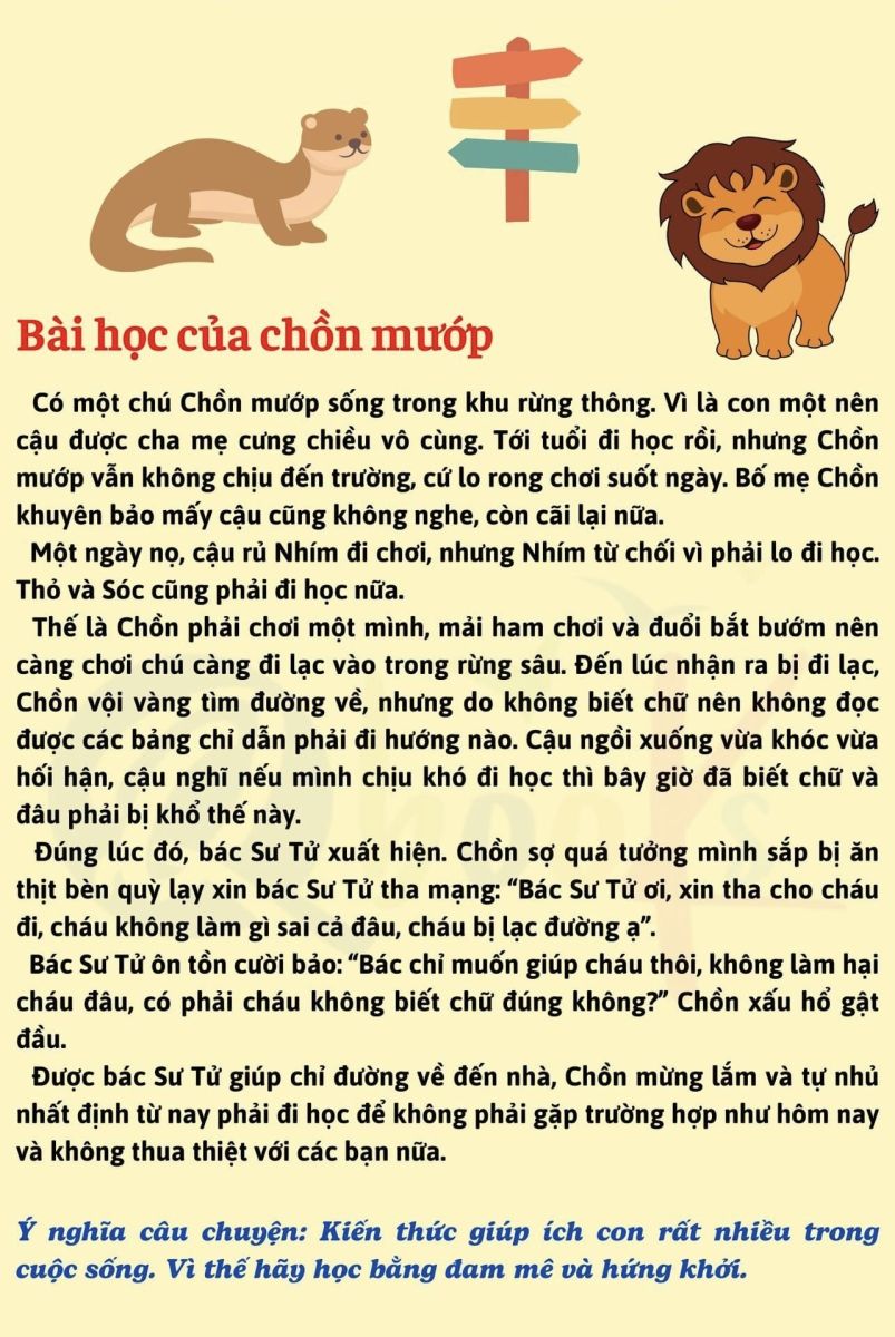 Những Câu Chuyện Hay Ý Nghĩa Cho Học Sinh Tiểu Học