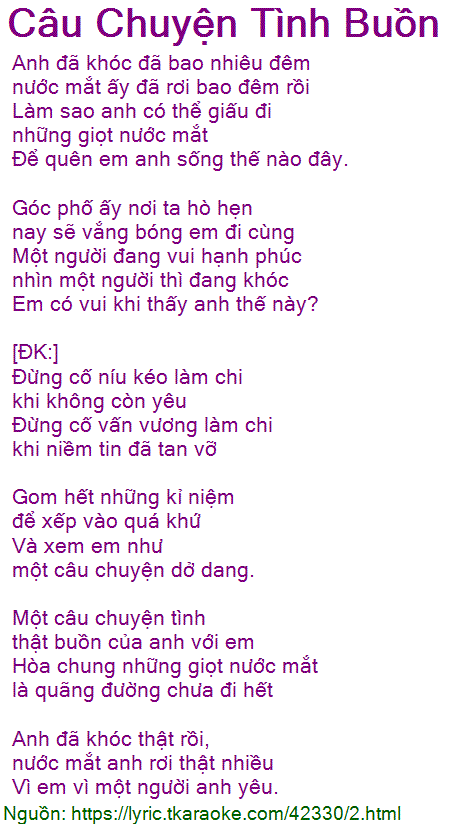 Những Câu Chuyện Tình Yêu Buồn Rơi Nước Mắt Gallery 1