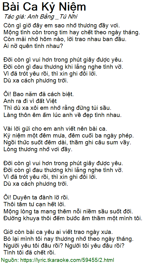 Bài Ca Kỉ Niệm Gallery 2