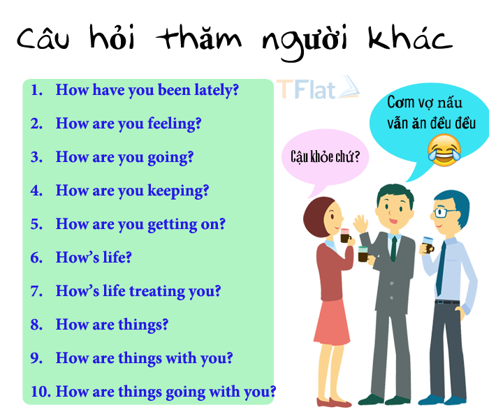 Những câu hỏi thăm nhau thường dùng trong cuộc sống