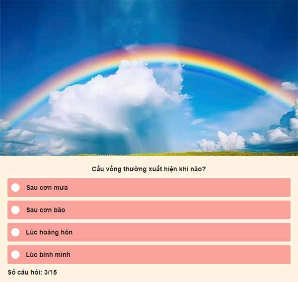 Những Câu Hỏi Về Thiên Nhiên Có Đáp Án