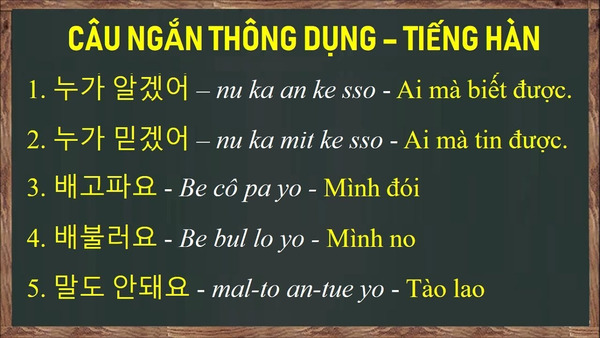 Những câu nói tiếng Hàn hay và ý nghĩa