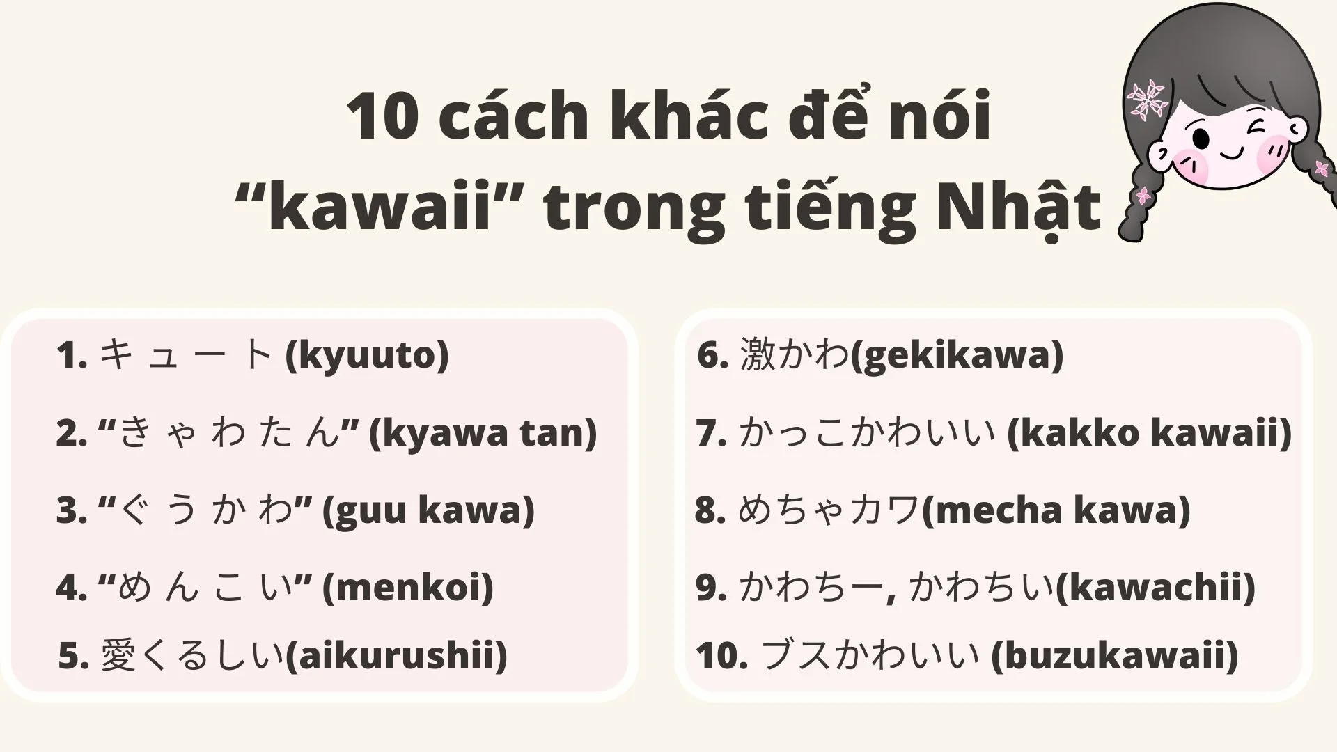 Những Câu Nói Tiếng Nhật Dễ Thương Làm Tan Chảy Trái Tim Bạn