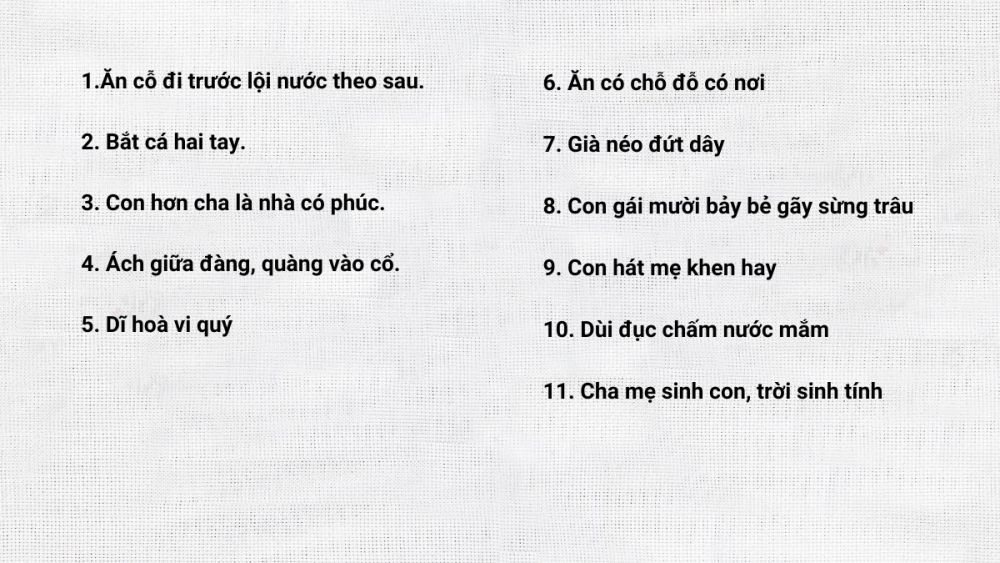 Những Câu Tục Ngữ Việt Nam Hay Và Ý Nghĩa Gallery 2