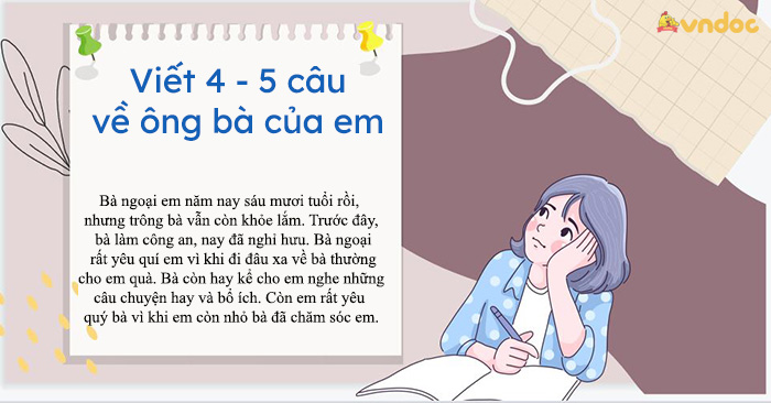 Viết một câu về bà của em lớp 1 Gallery 1
