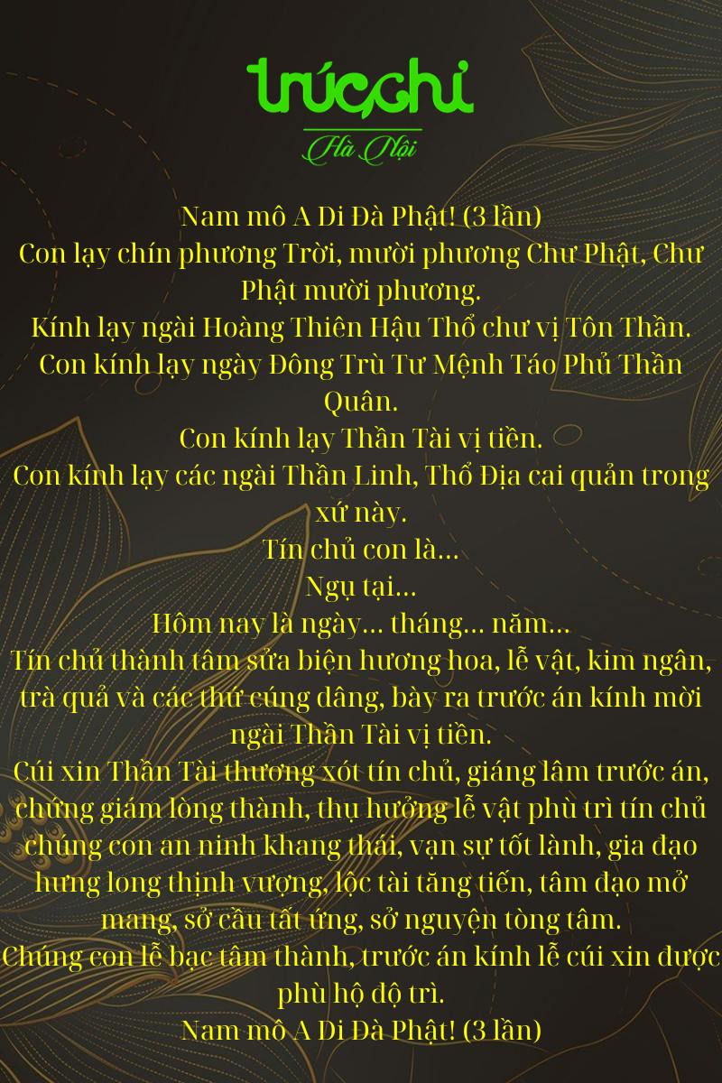 Bài Khấn Ông Địa Mỗi Sáng Chuẩn Nhất Gallery 2